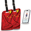 Smart Bag Security Tag - China Flag [Pack 2]