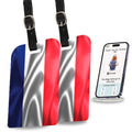 Smart Bag Security Tag - France Flag [Pack 2]