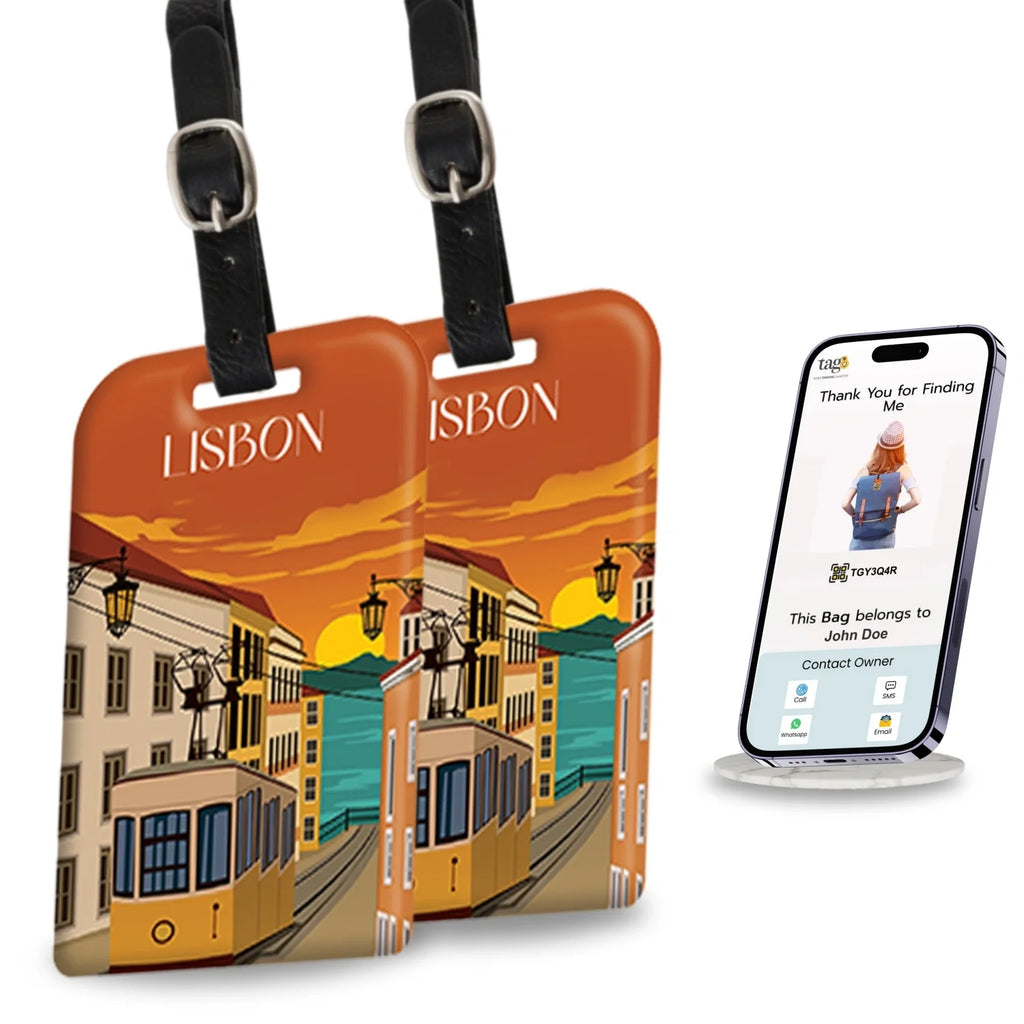 Smart Bag Security Tag - Lisbon [Pack 2]